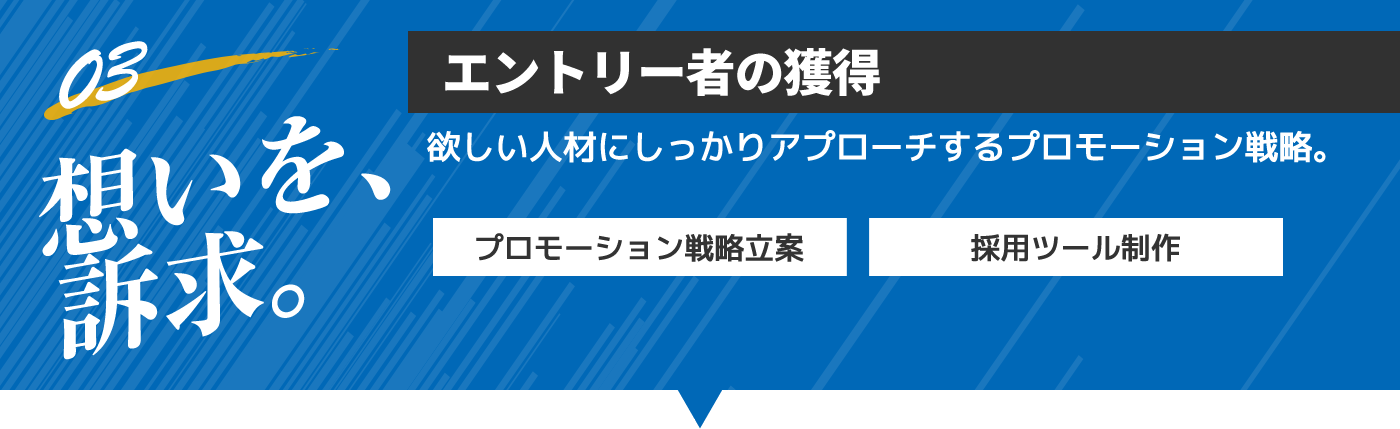 03想いを、訴求。