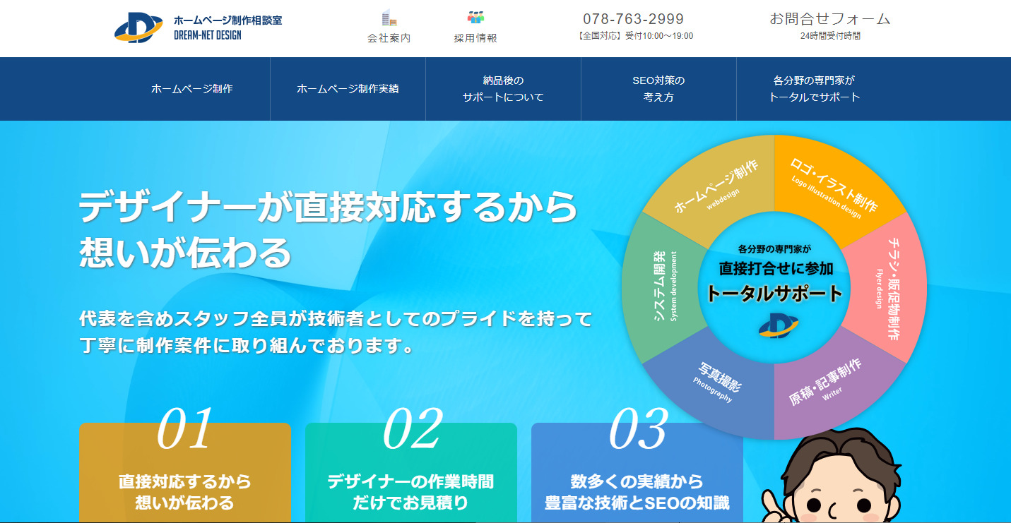 神戸のホームページ制作会社ドリームネットデザイン株式会社